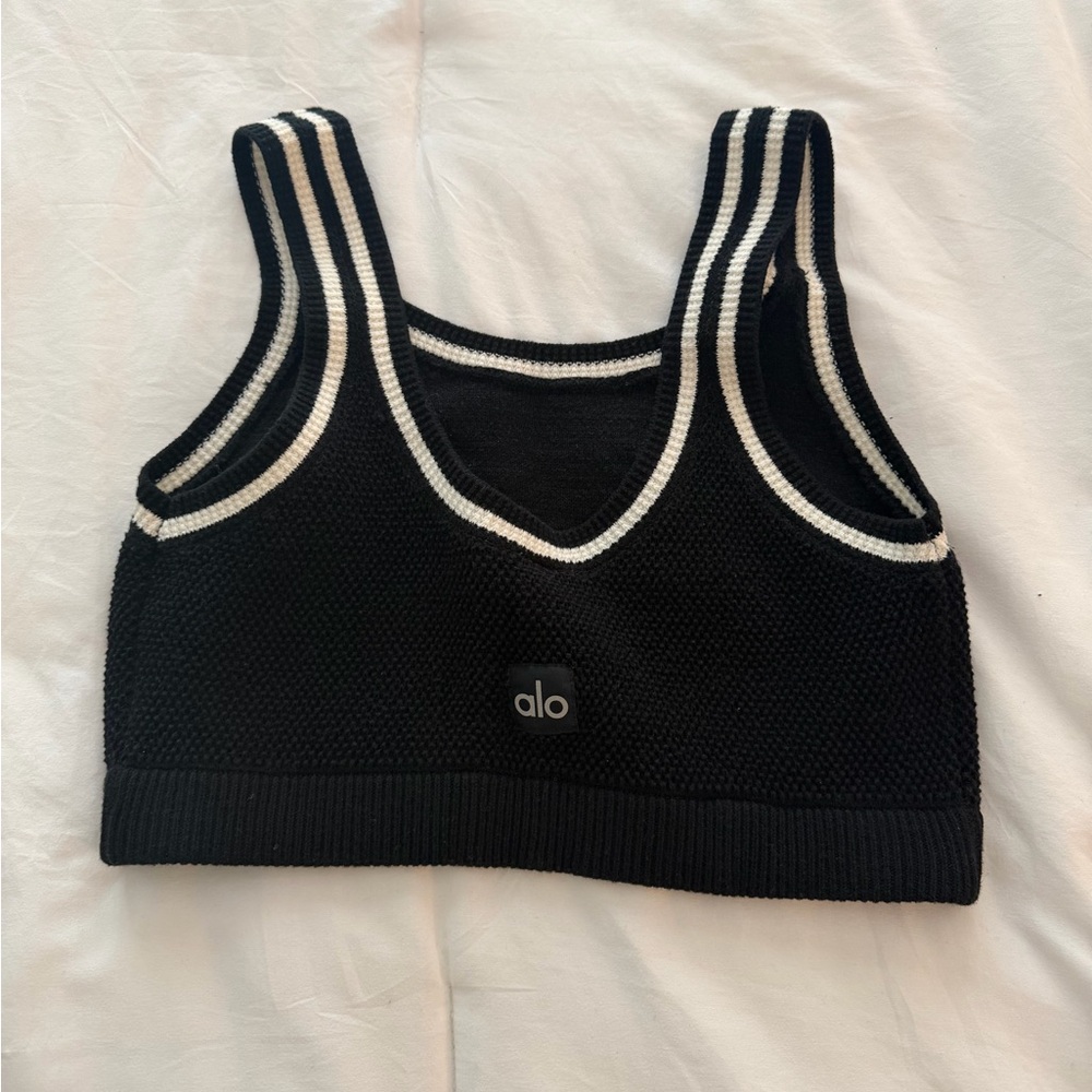 Alo Yoga Tennis Club Sweater Knit Bra